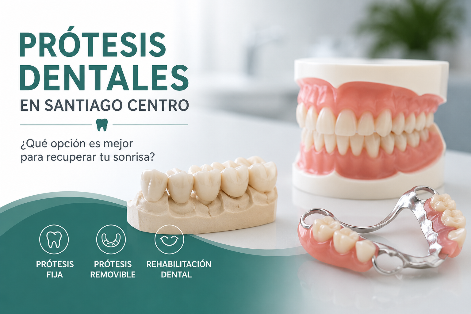 Prótesis dental en Santiago Centro
