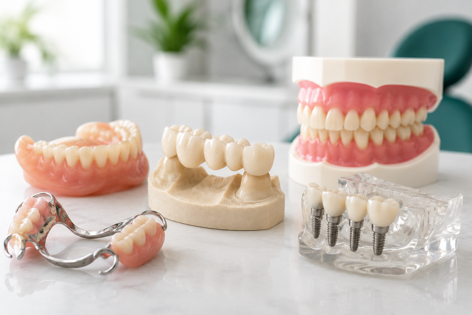 Tipos de prótesis dentales